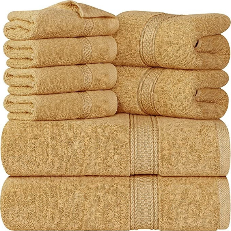 8-Piece Towel Set, 2 Bath Towels, 2 Hand Towels, and 4 Wash Cloths, Highly Absorbent Towels for Bathroom, Gym, Hotel, and Spa - Grafton Collection