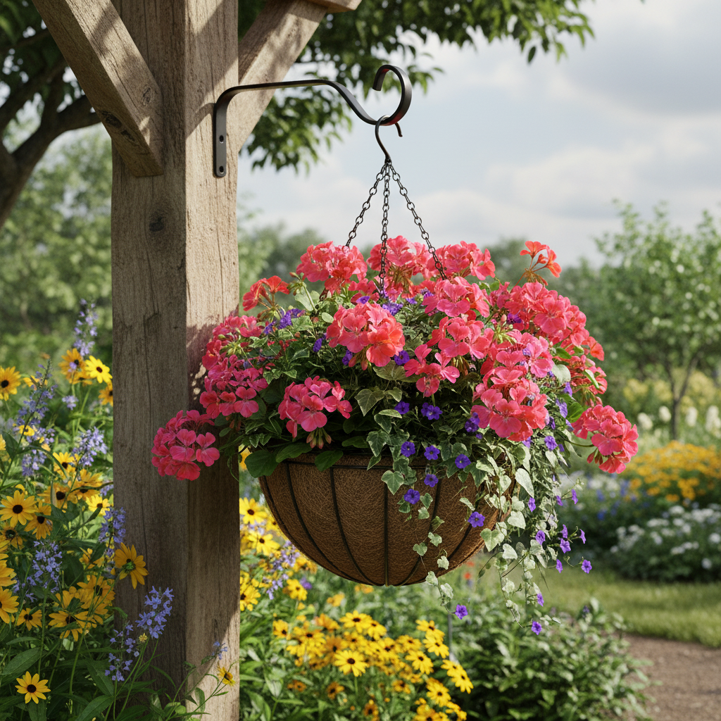 Wall Mount Hook Bracket For Lanterns And Bird Feeders