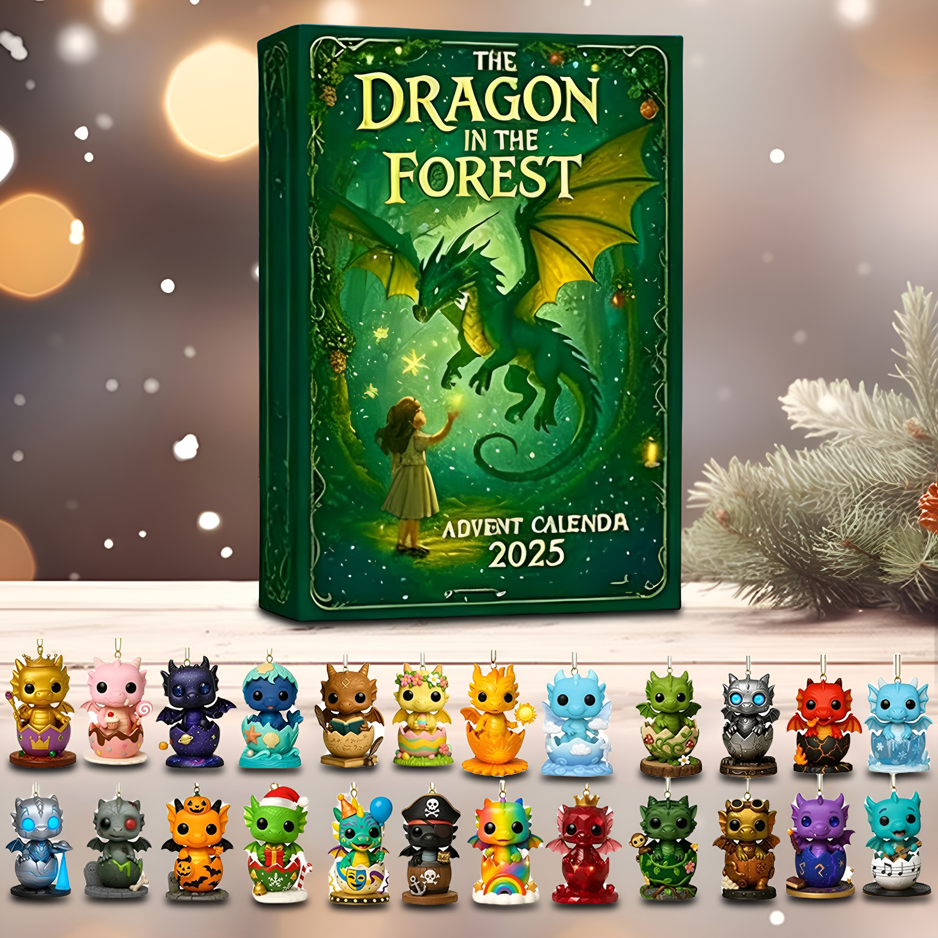 Dragon Christmas Ornament Advent Calendar