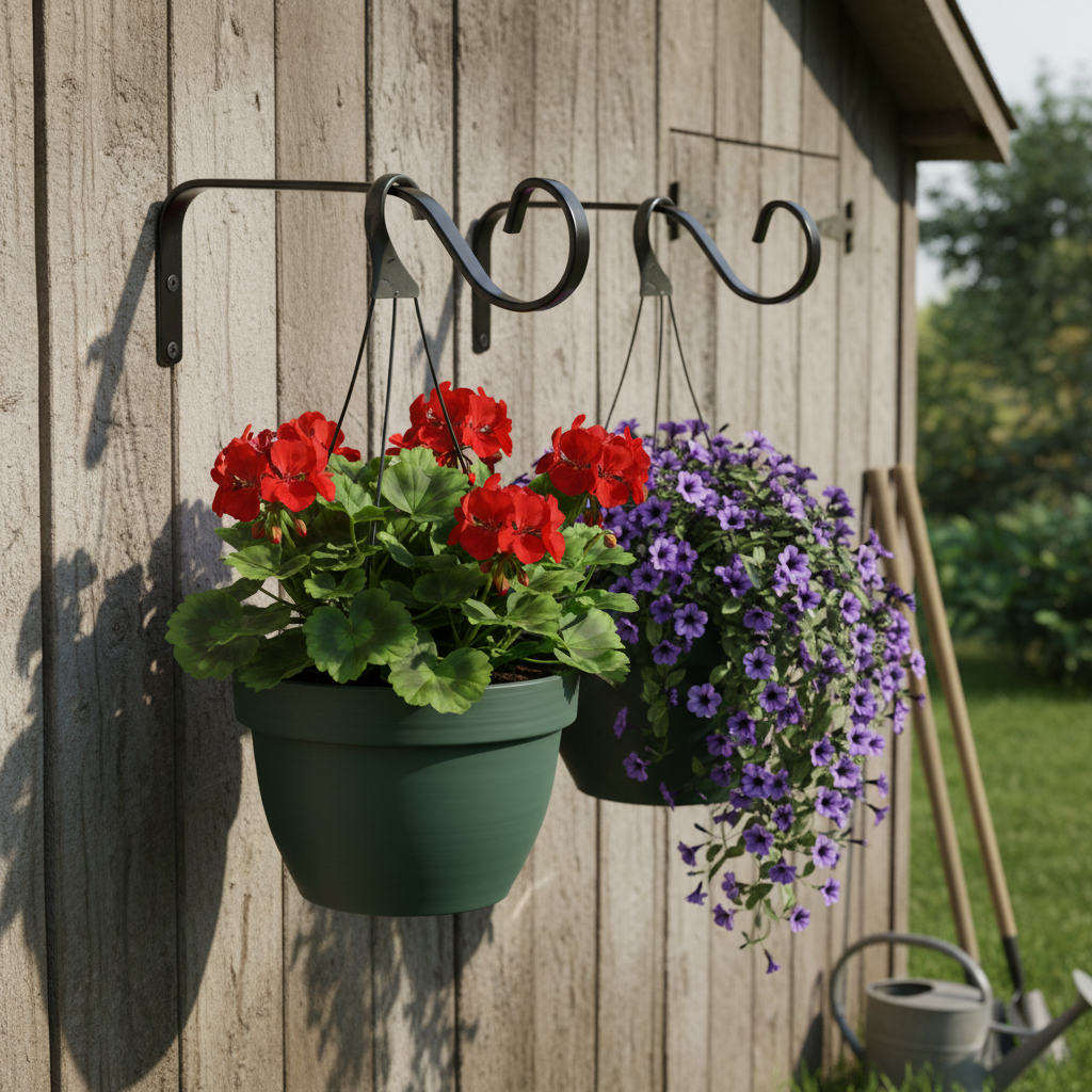 Wall Mount Hook Bracket For Lanterns And Bird Feeders