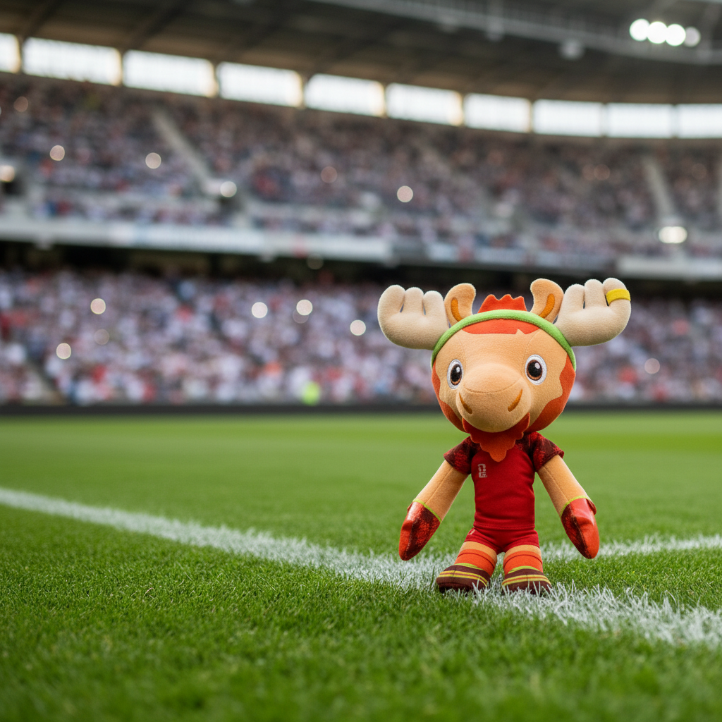 Canada Soccer 2026 Maple Moose Mascot Plush Toy