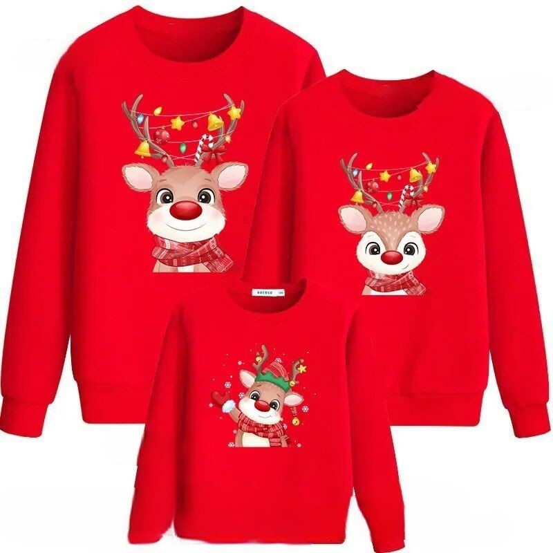 Cartoon Printed Christmas Sweatshirt - Grafton Collection