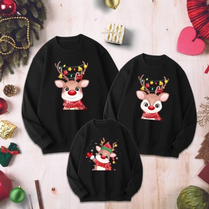 Cartoon Printed Christmas Sweatshirt - Grafton Collection