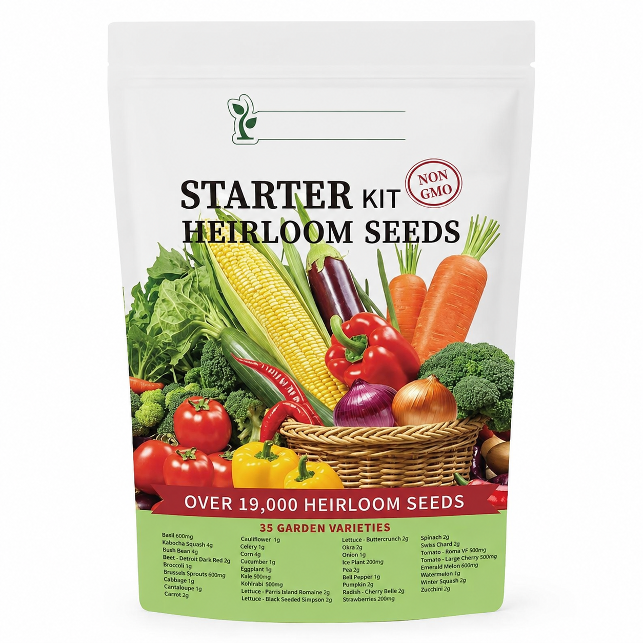 35 Varieties Heirloom Vegetable Seed Vault Kit