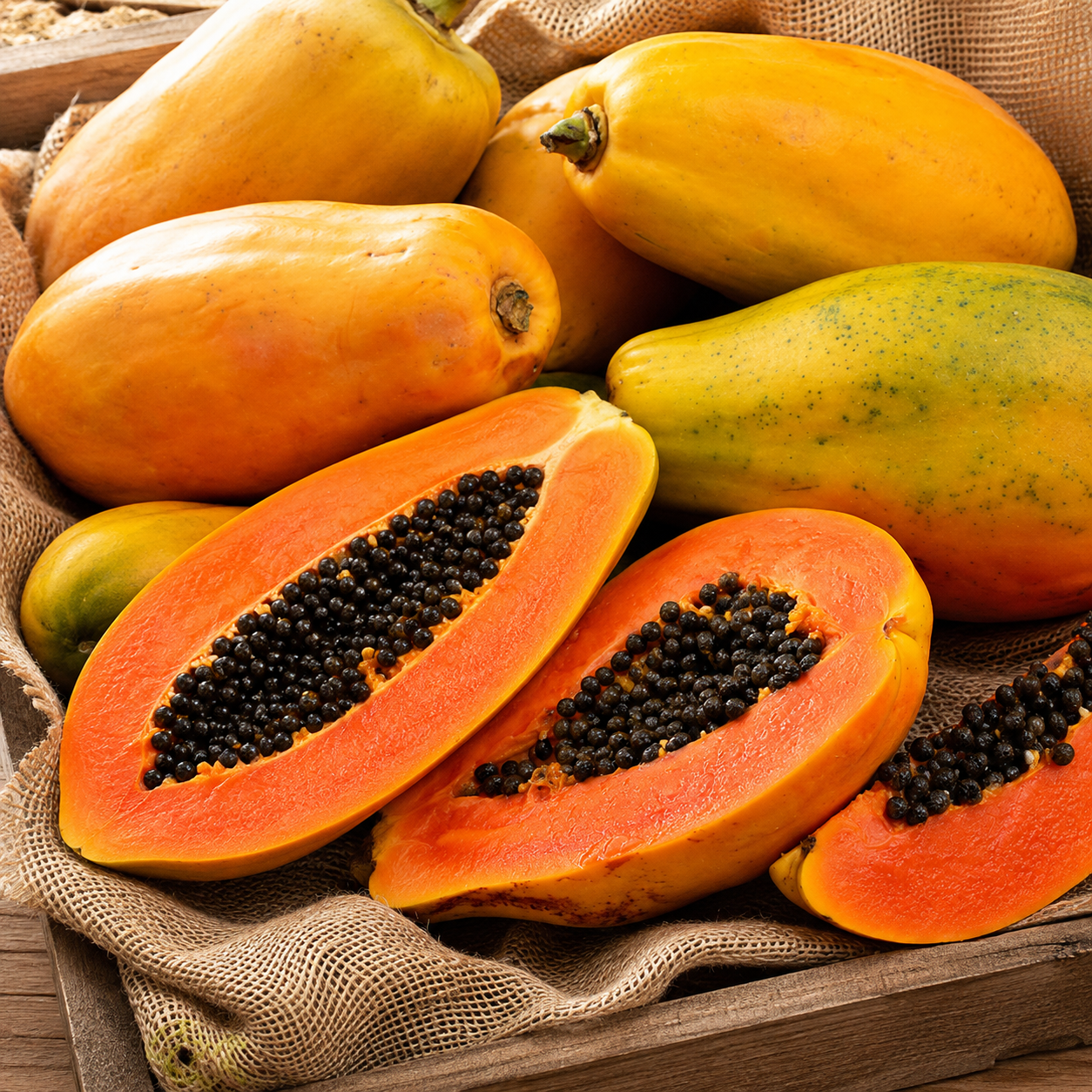 50 Authentic Cream Papaya Seeds