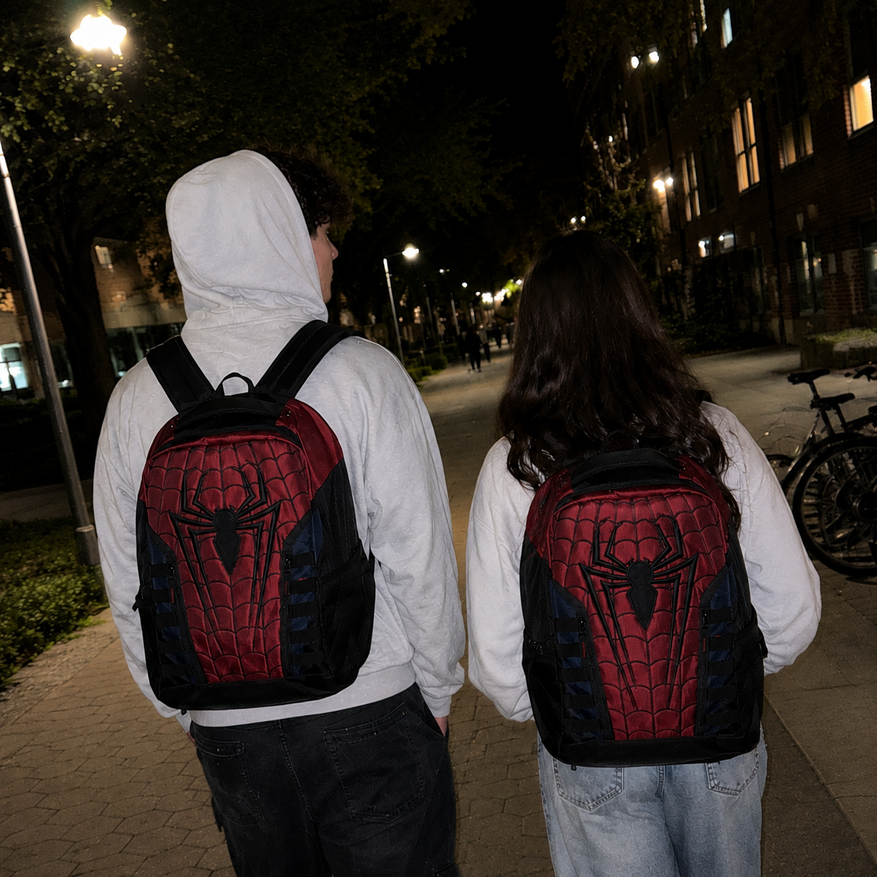 Spiderweb Printed Backpack For Men and Women
