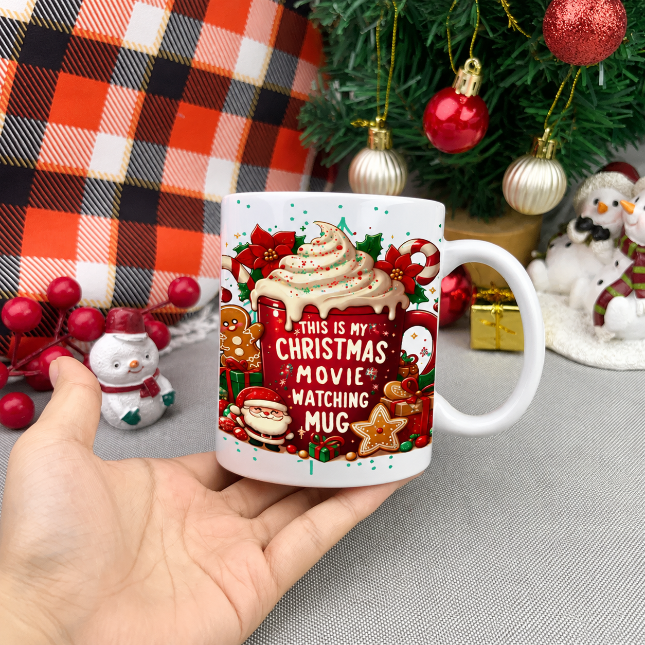 This Is My Christmas Printed Holiday Ceramic Coffee Mug