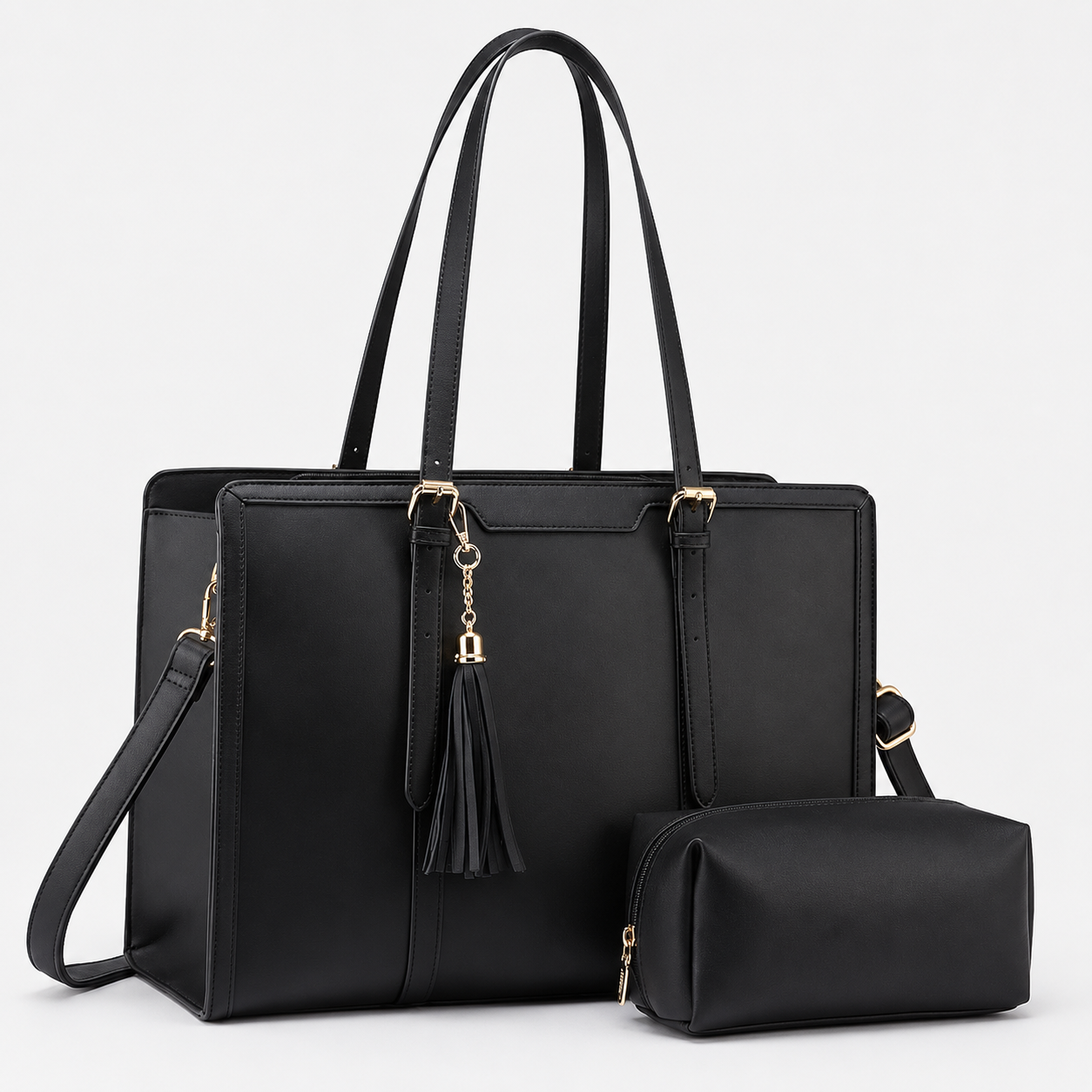 Casual Canvas Lightweight Large Capacity Laptop Tote Bag For Women