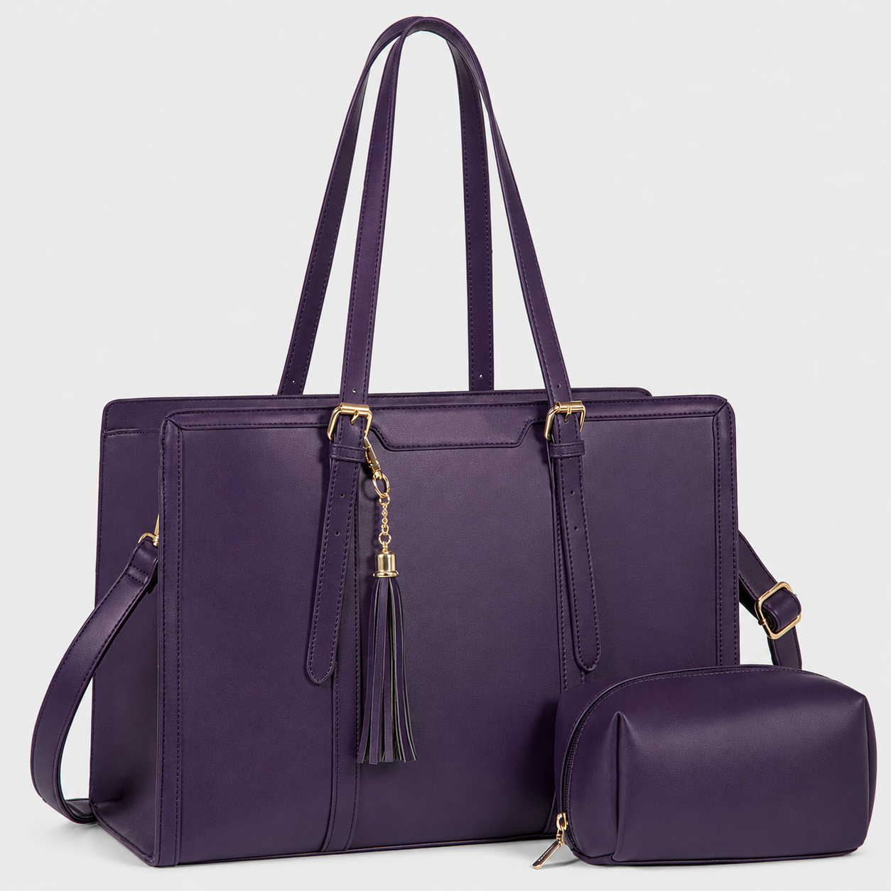 Casual Canvas Lightweight Large Capacity Laptop Tote Bag For Women