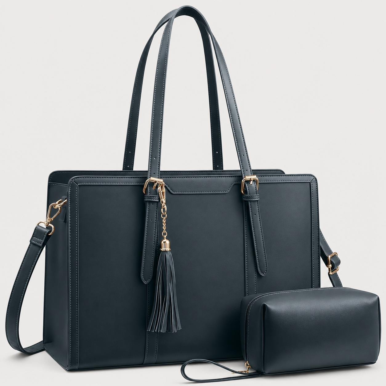 Casual Canvas Lightweight Large Capacity Laptop Tote Bag For Women