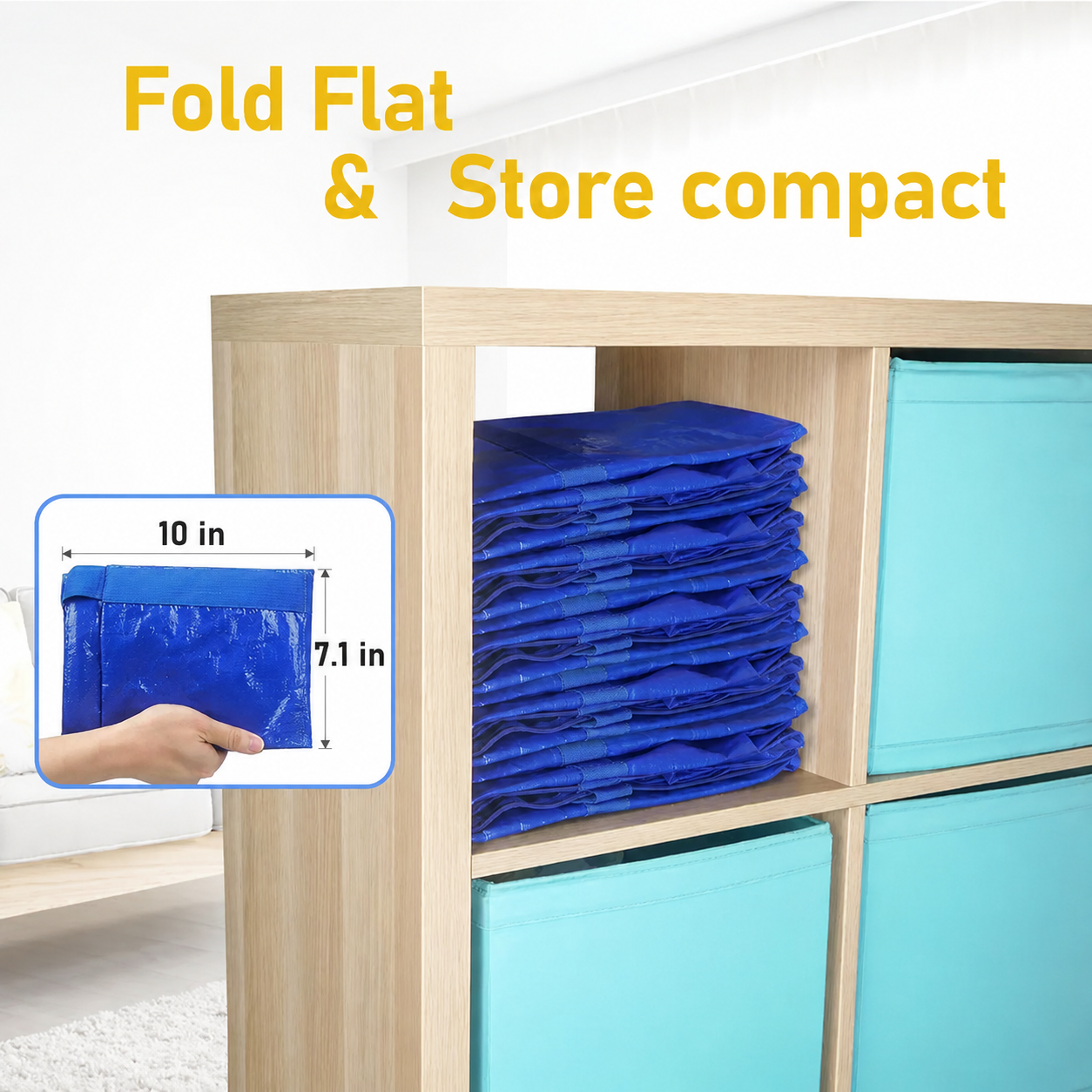 Large Heavy Duty Foldable Moving Bags With Carrying Handles