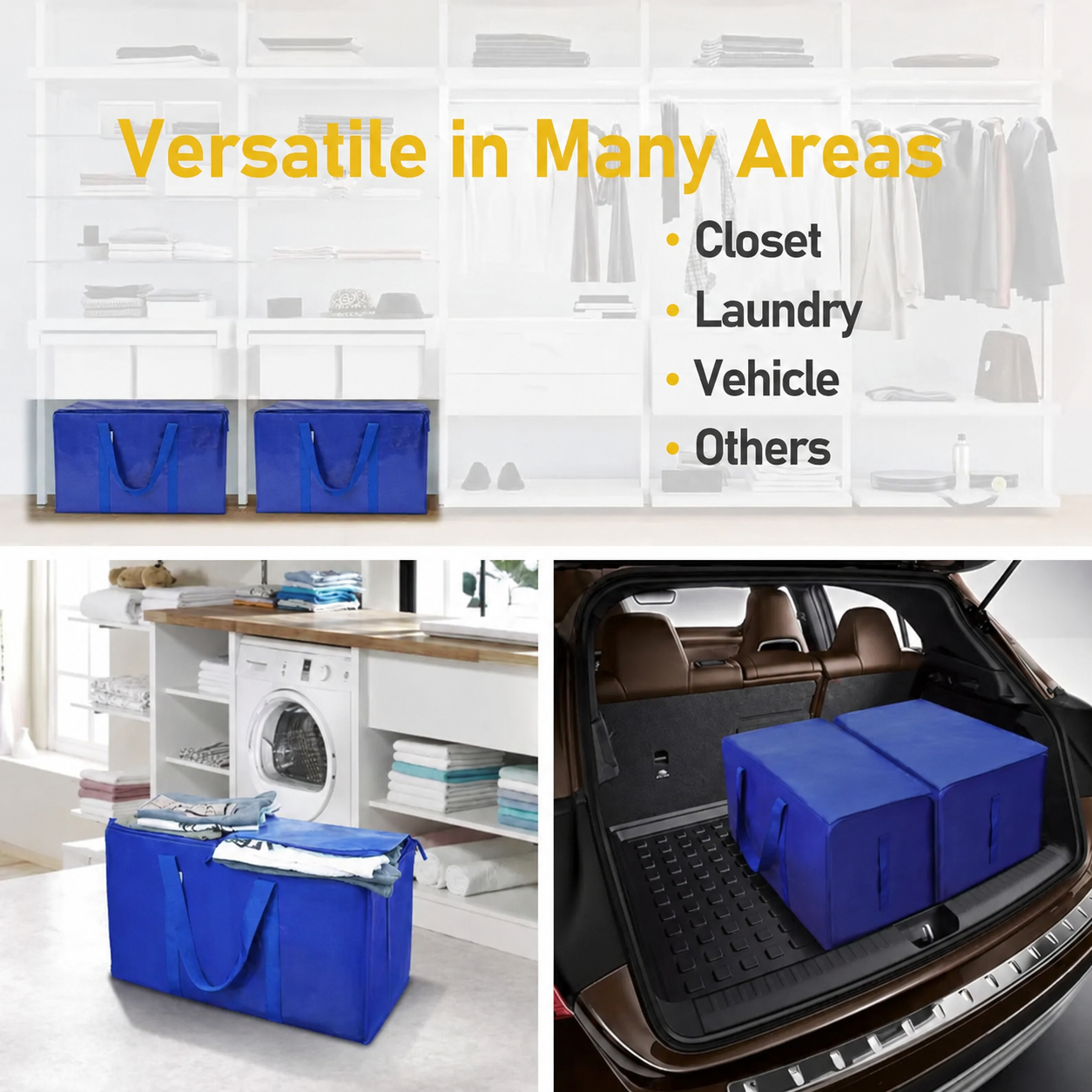 Large Heavy Duty Foldable Moving Bags With Carrying Handles