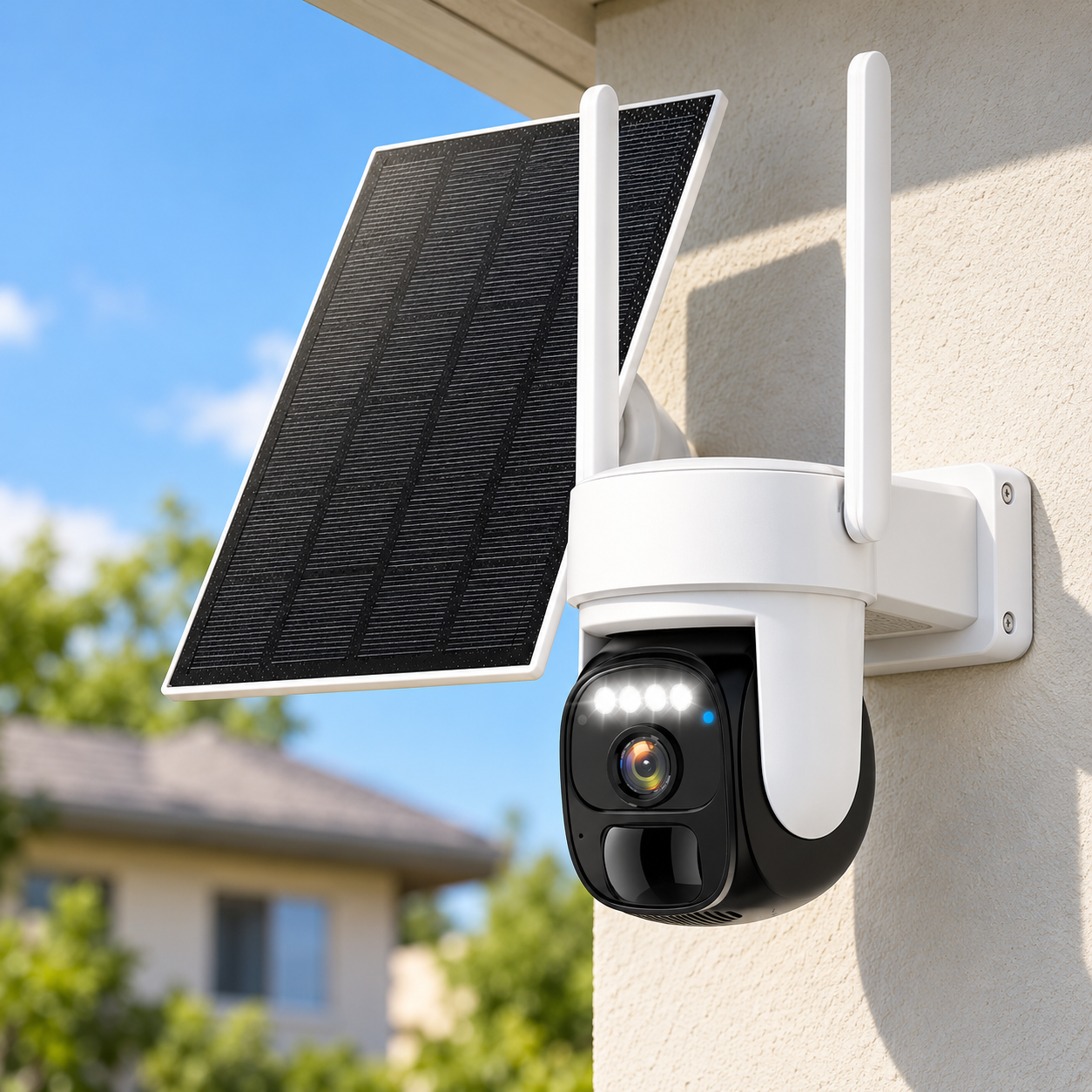 WiFi Solar Security Camera With Two Way Audio And Motion Detection