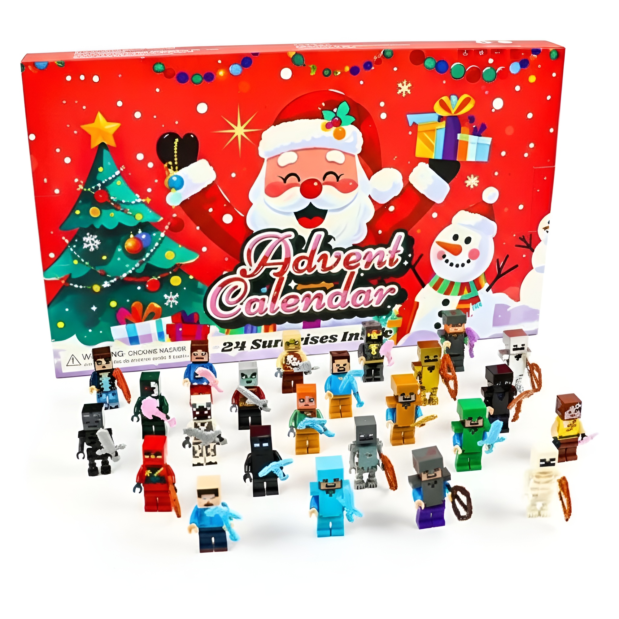 Christmas Countdown Calendar With 24 Mini Toys For Kids