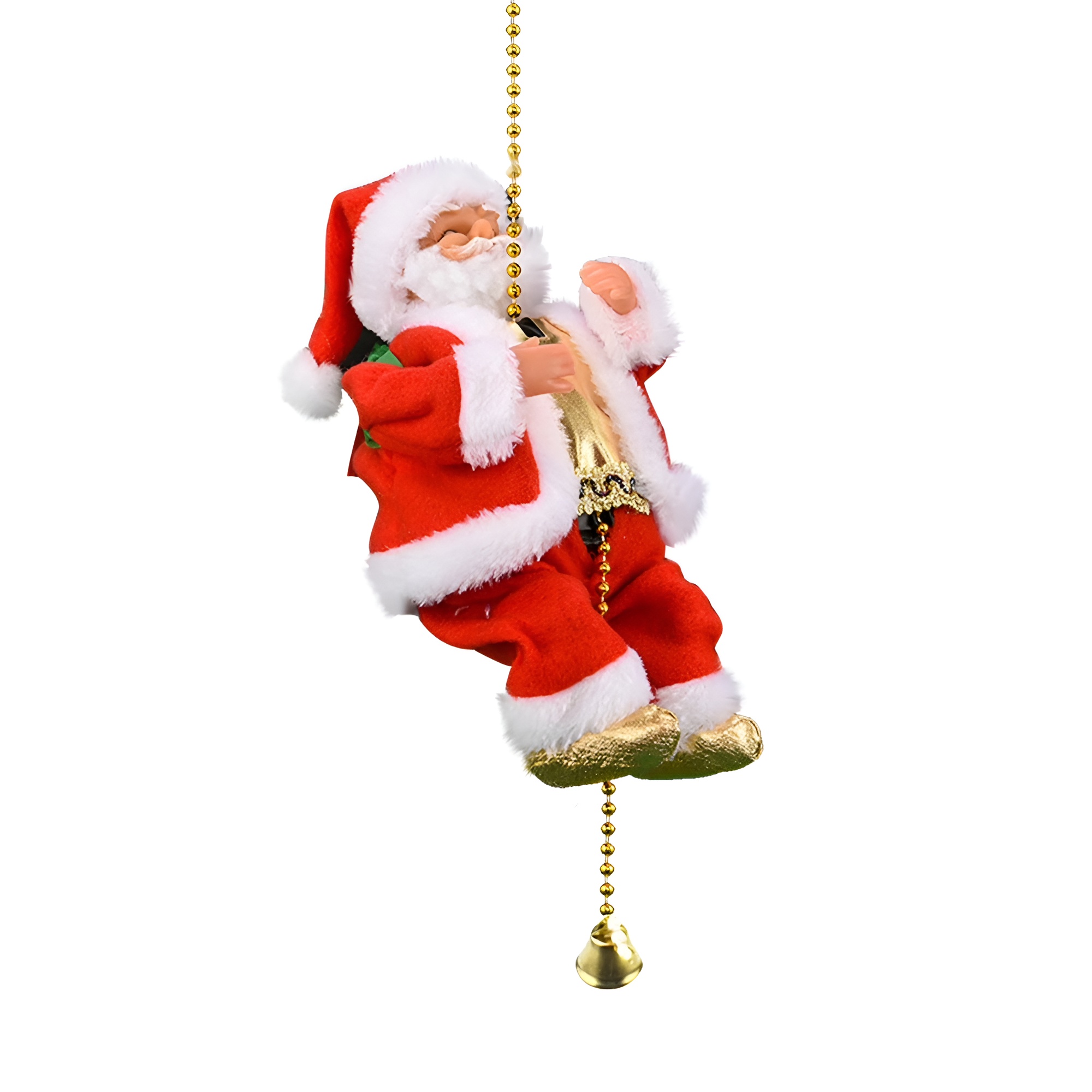 Christmas Musical Rope Climbing Santa Claus Doll