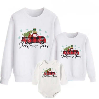 Christmas Tree Printed Graphic Family Sweatshirt - Grafton Collection
