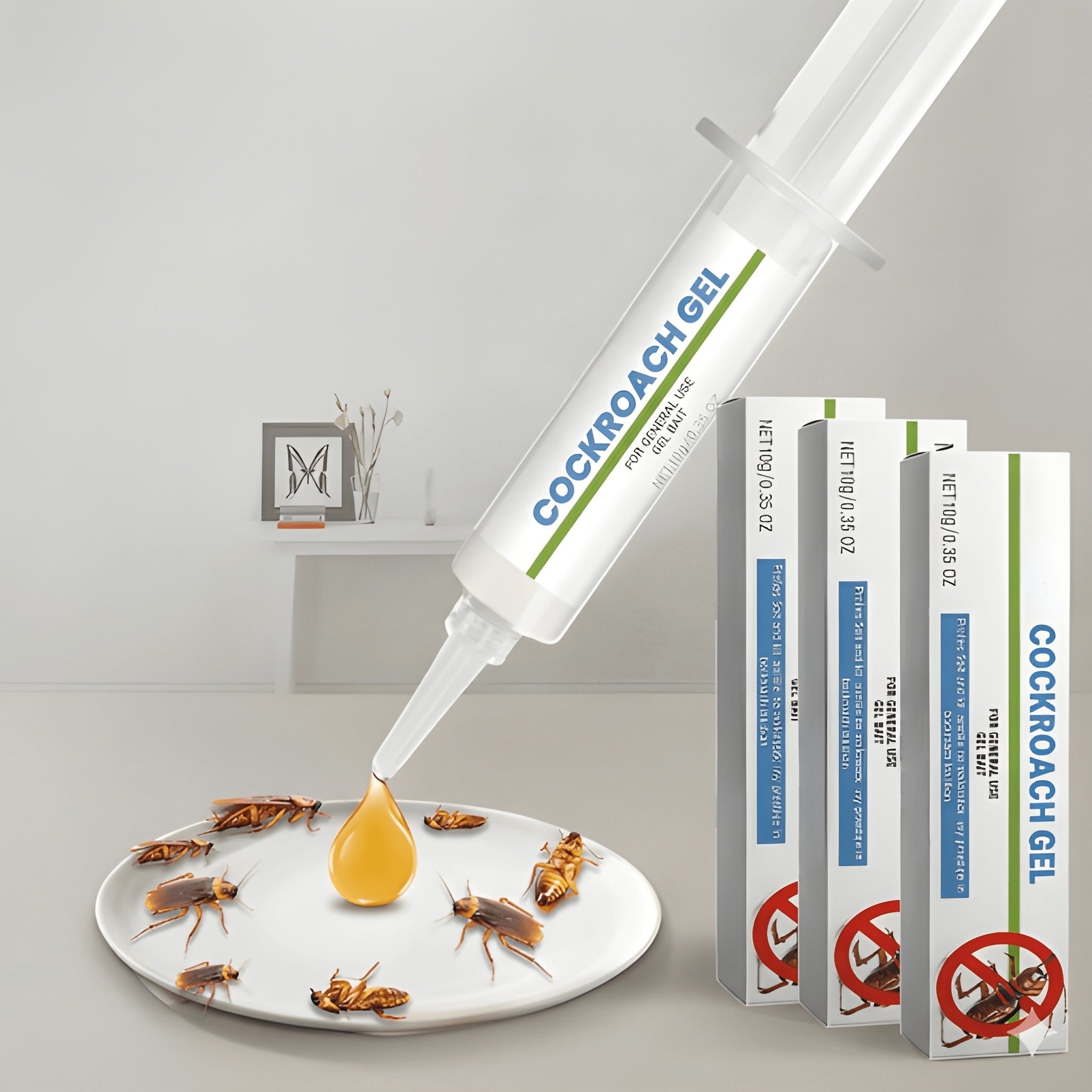 Cockroach Bait Gel Pest Control Trap Insecticide High-Efficiency Cockroach Killer Set 