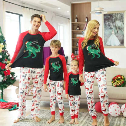 Christmas Dino Lights Family Pajama Set - Grafton Collection