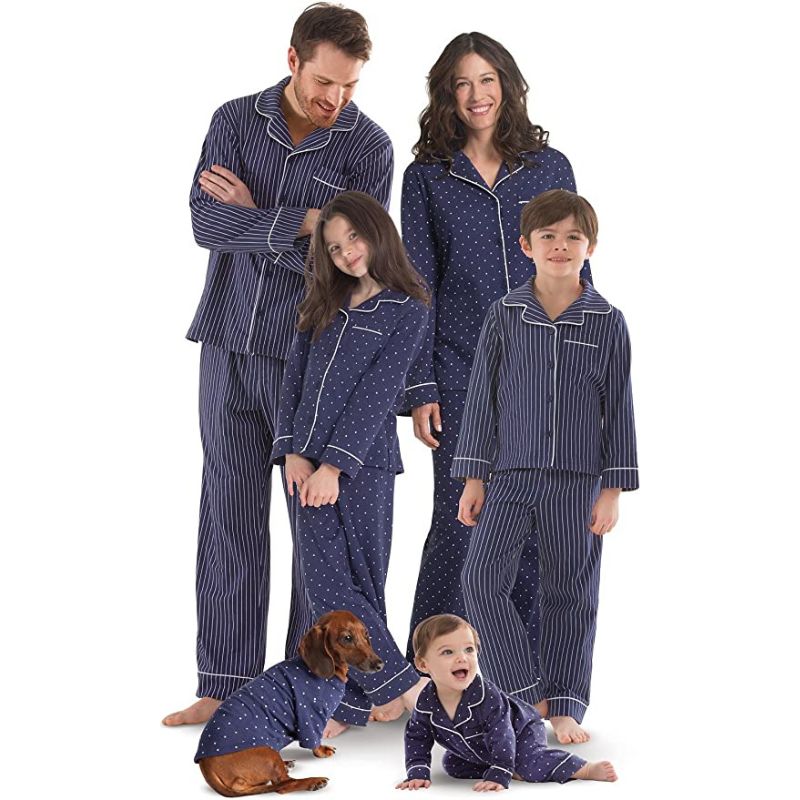 Dotted Pattern Pajamas Family Sets - Grafton Collection