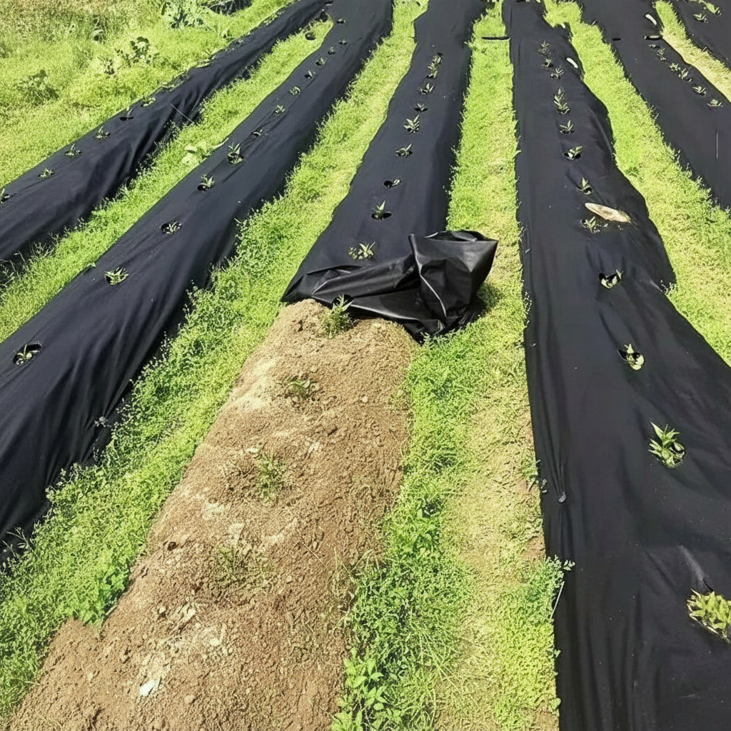 Heavy Duty Ground Cover Fabric With Planting Holes