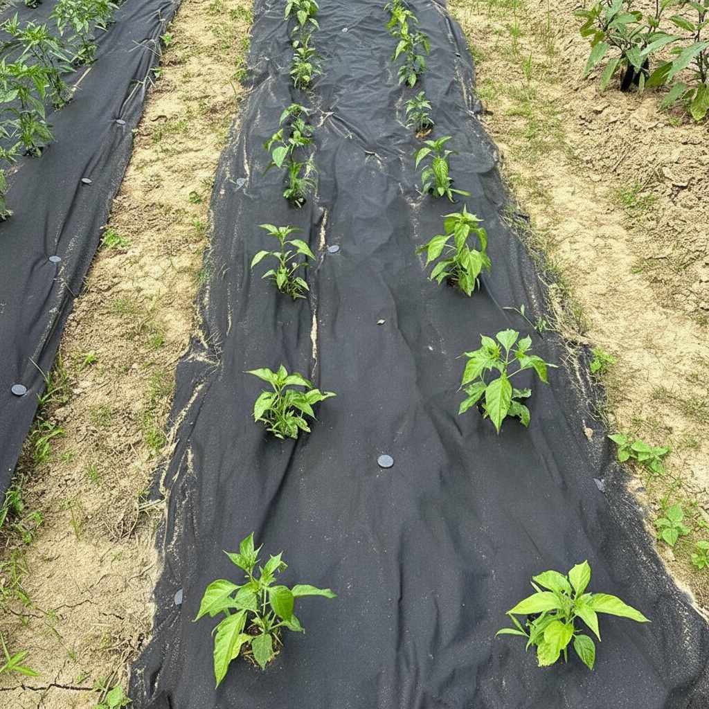 Heavy Duty Ground Cover Fabric With Planting Holes