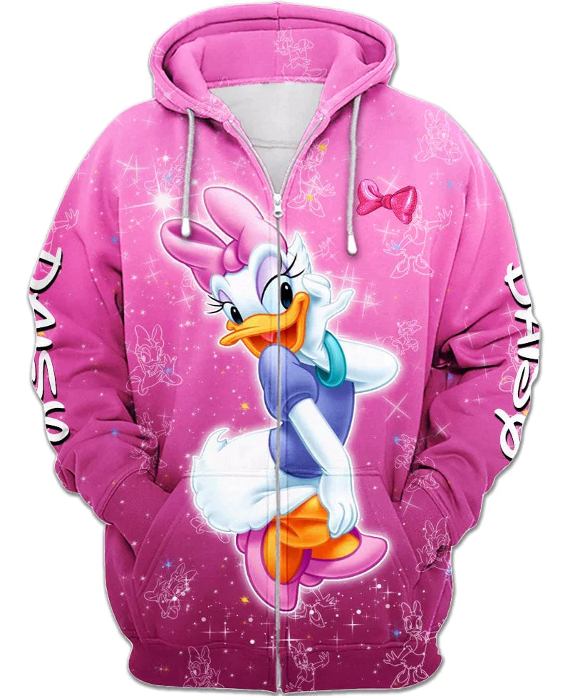 Daisy Duck Zip Up Hoodie - Grafton Collection