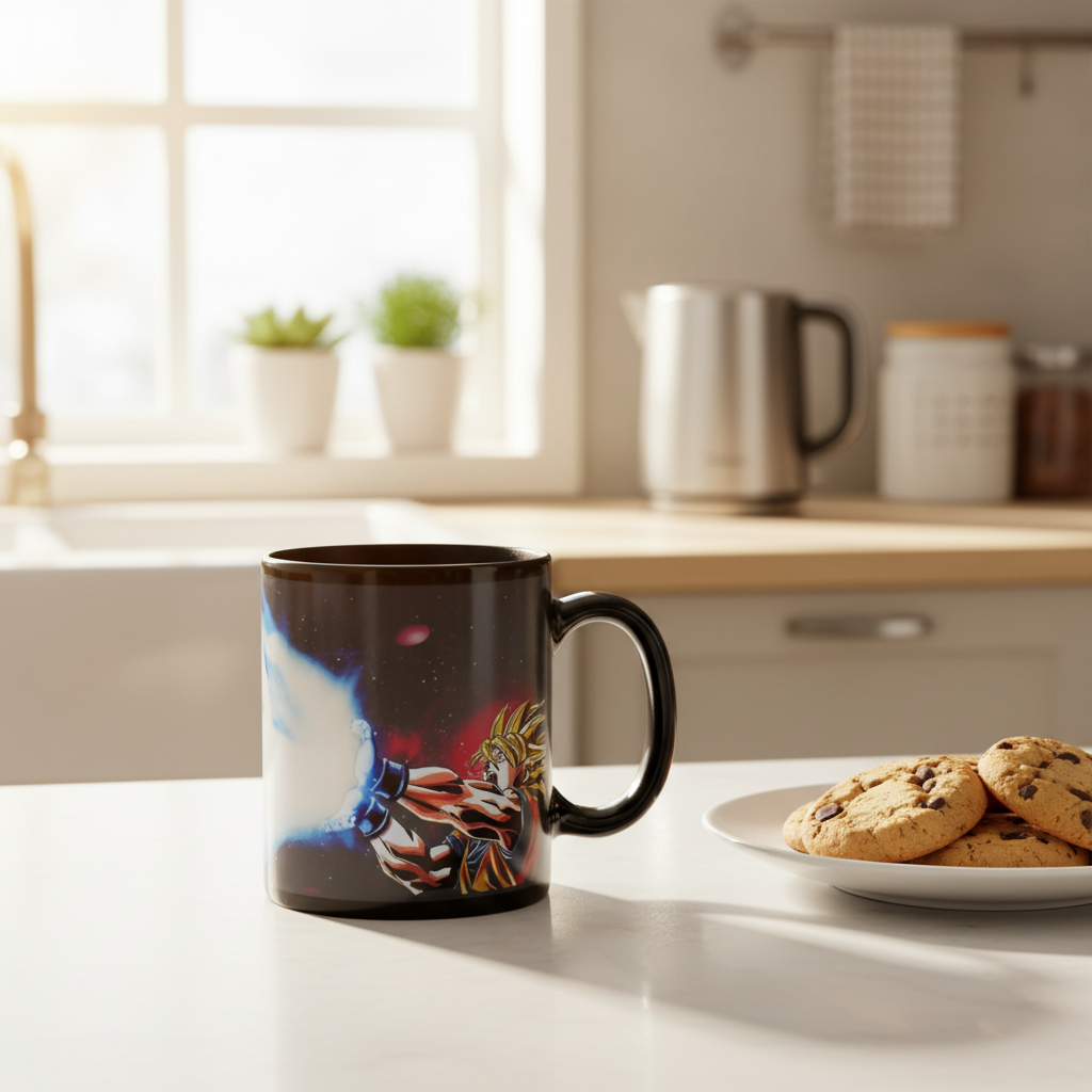 Dragon Ball Z Magic Mugs Colour Changing Goku Kamehameha Coffee Mug