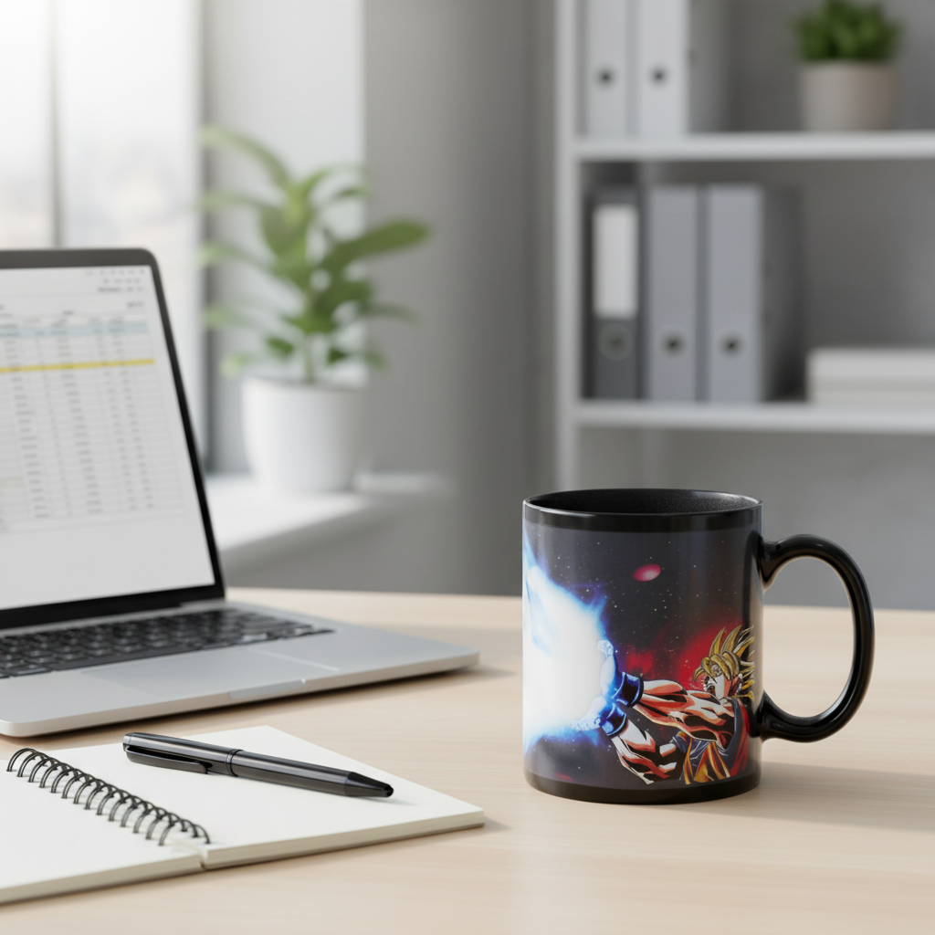 Dragon Ball Z Magic Mugs Colour Changing Goku Kamehameha Coffee Mug