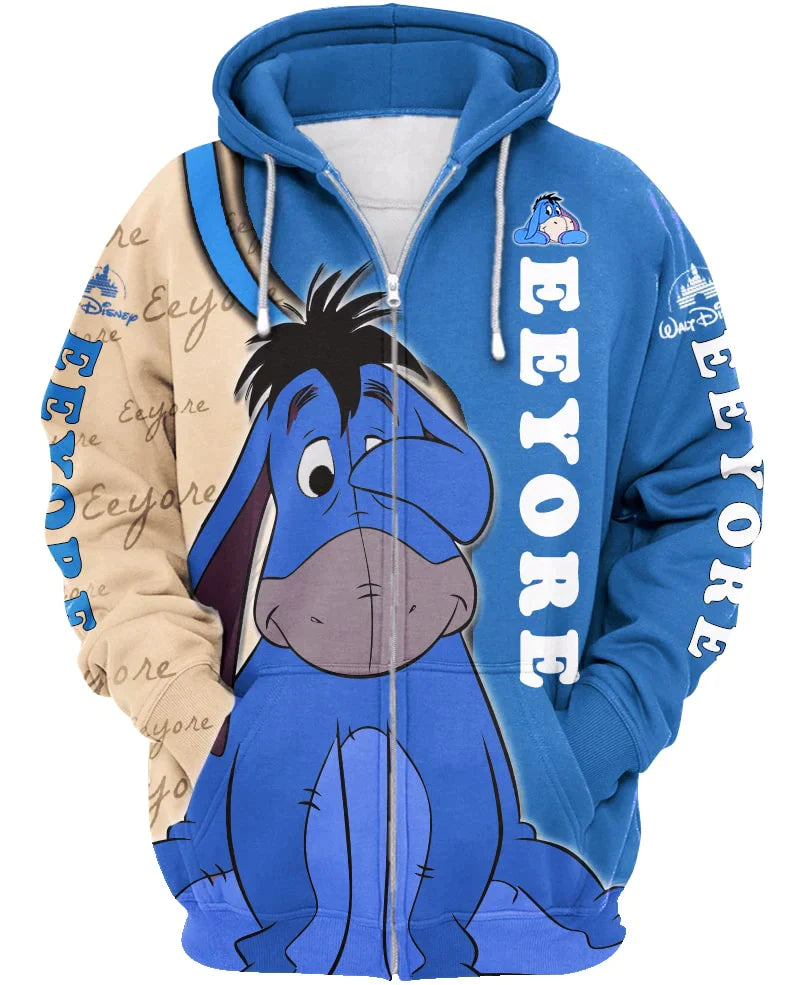 Eeyore Donkey Zip Up Hoodie - Grafton Collection