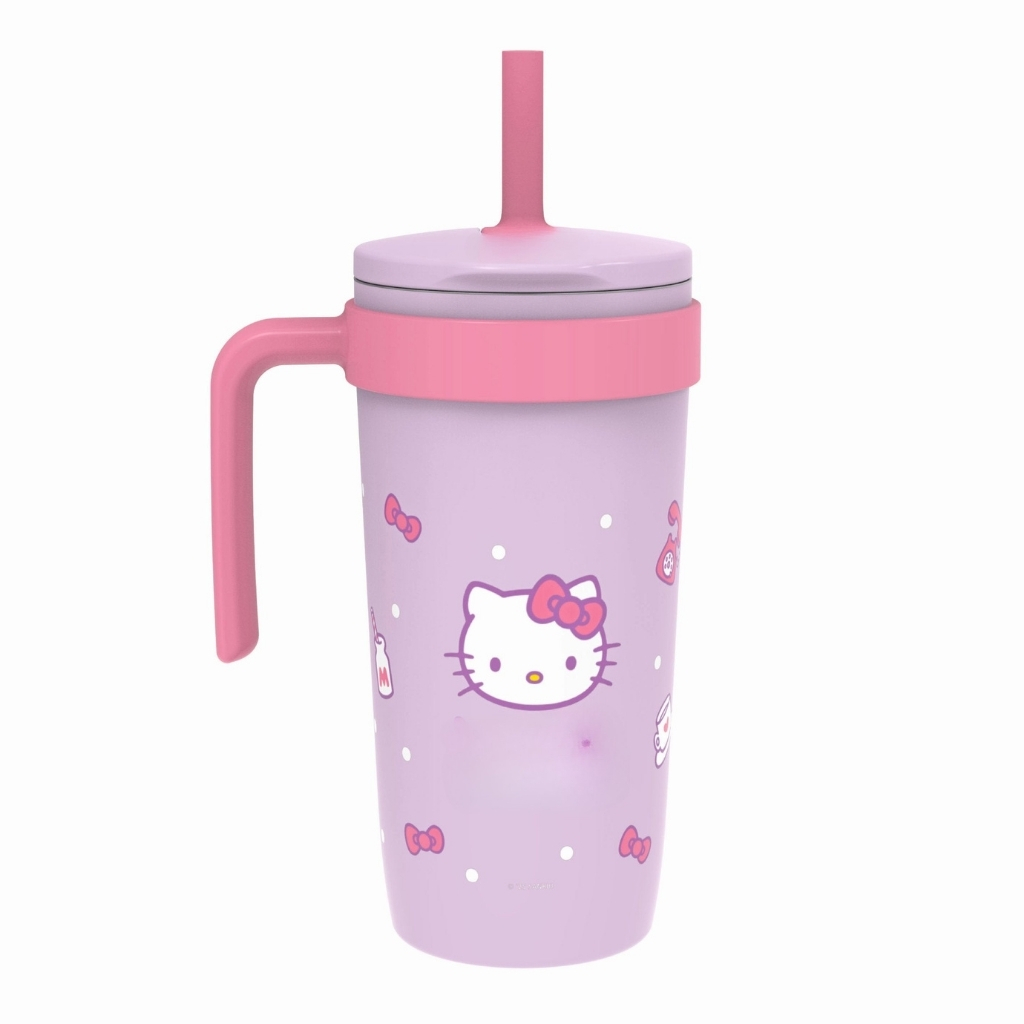 18 Oz Fairway Stainless Steel Straw Tumbler With Handle