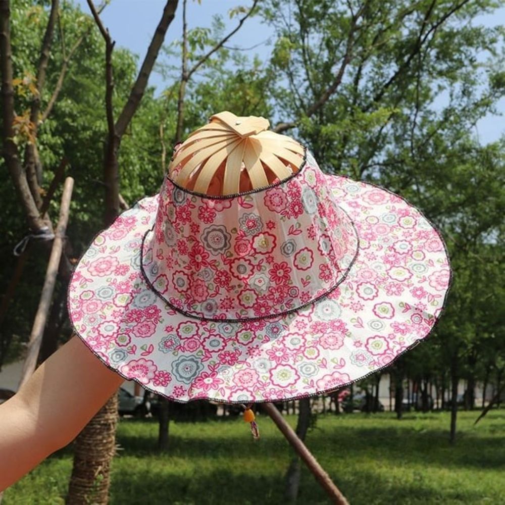 Fashionable Bamboo Fan Hat - Grafton Collection