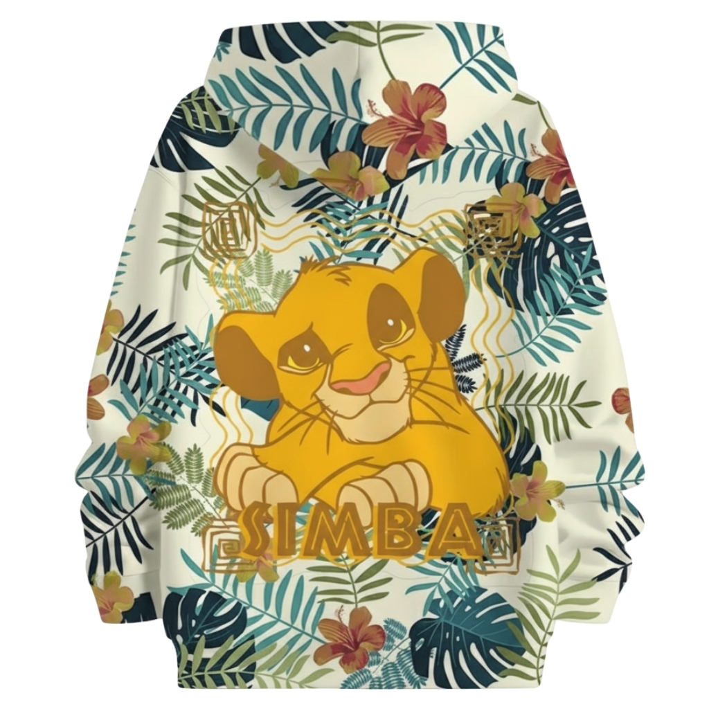Future King Simba Themed Boys And Girls Pocket Hoodie