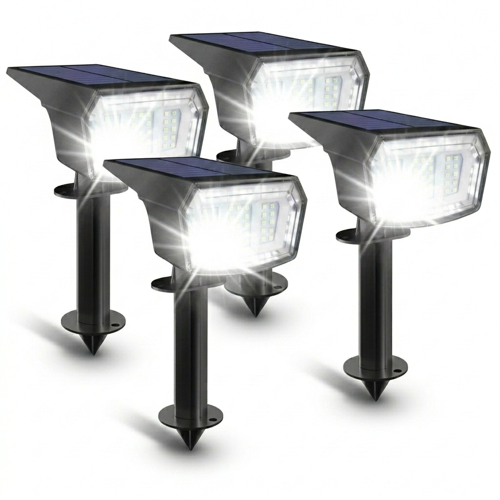 9 Lighting Solar LED Spot Lights For Outdoor 