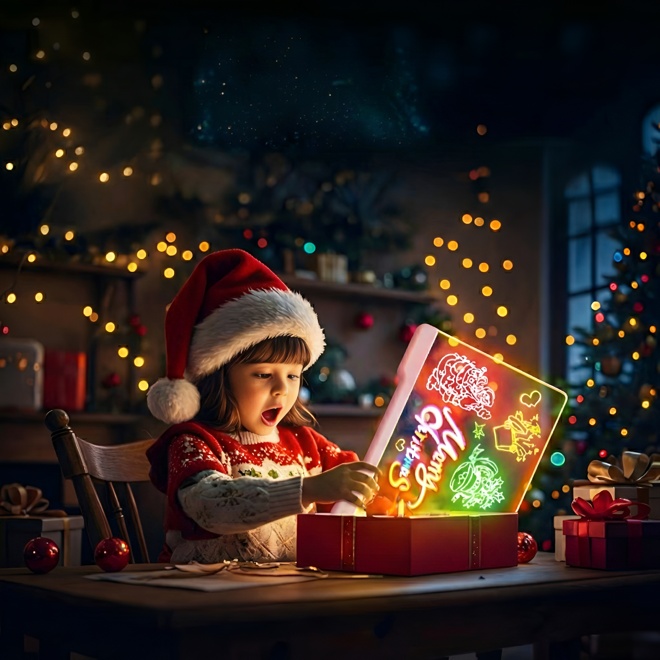 16 Inch Rechargeable LED Doodle Glow Drawing Note Board