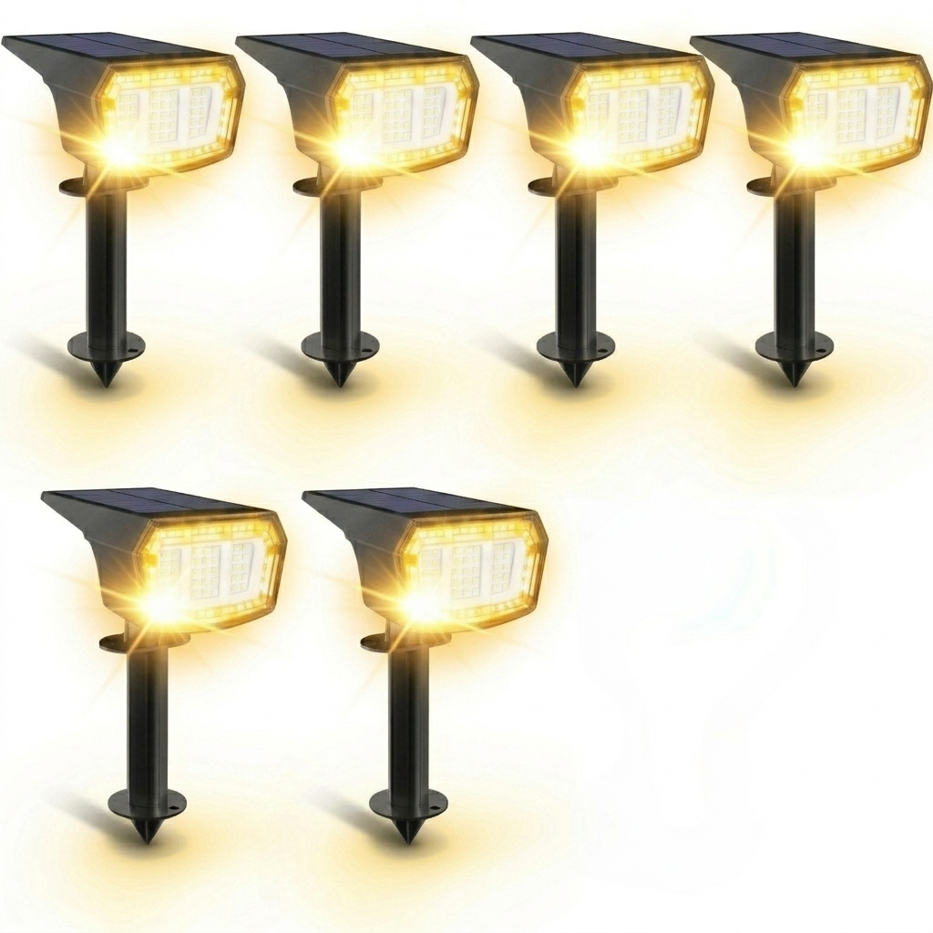 9 Lighting Solar LED Spot Lights For Outdoor 