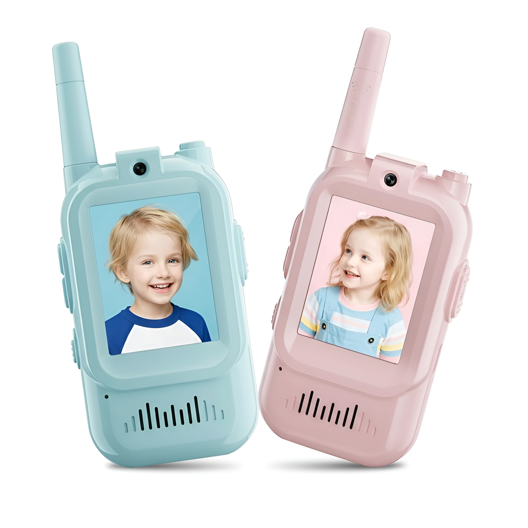 2 Pack Of Rechargeable Intercom Video Walkie Talkies For Kids