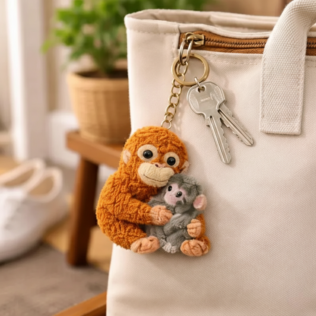 Viral Punch Monkey Keychain Inspired