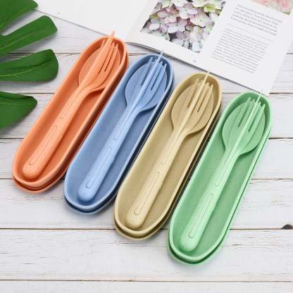 3-In-1 Portable Cutlery Sets + Case - Grafton Collection