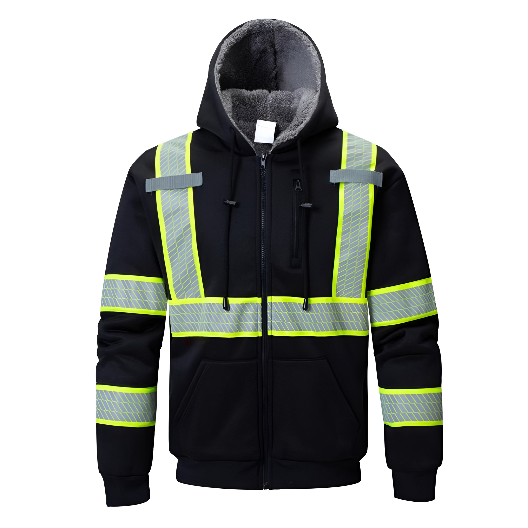 High Contrast Workwear Zip Jacketa