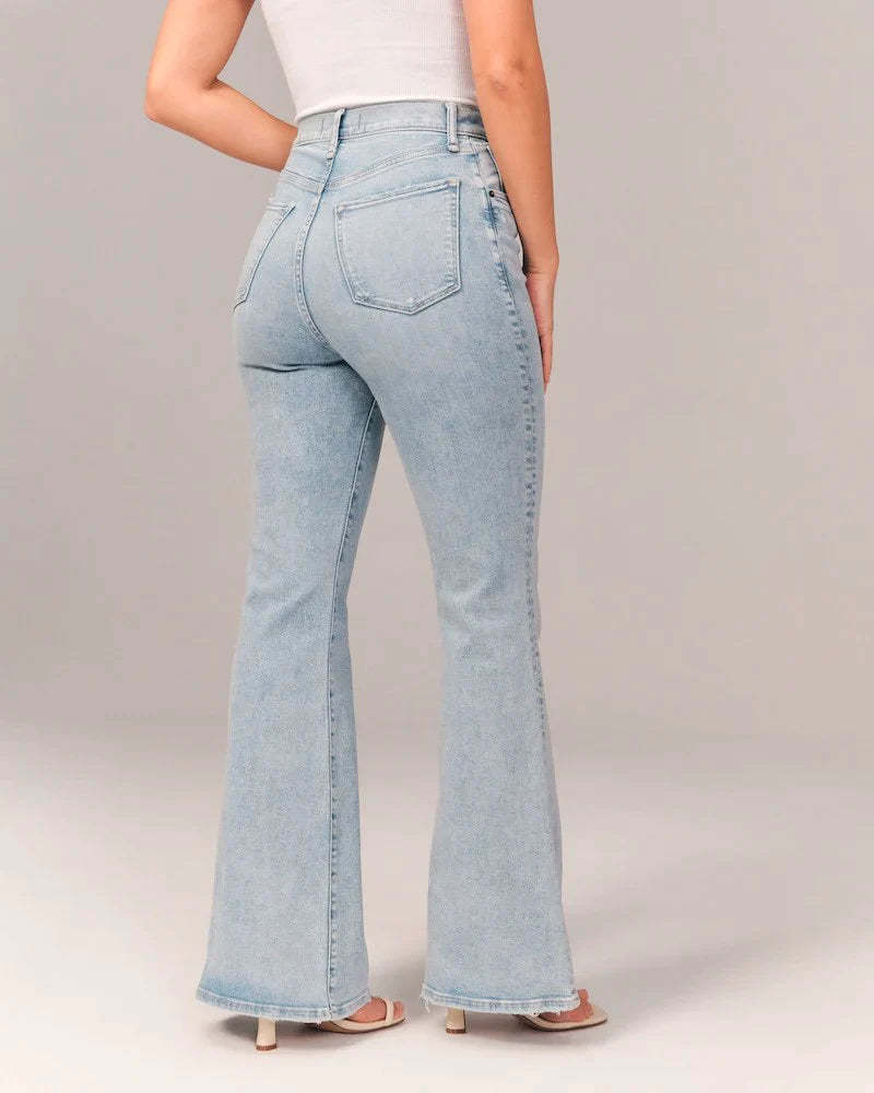 High Raised Flared Jeans With A Stretched Fit - Grafton Collection