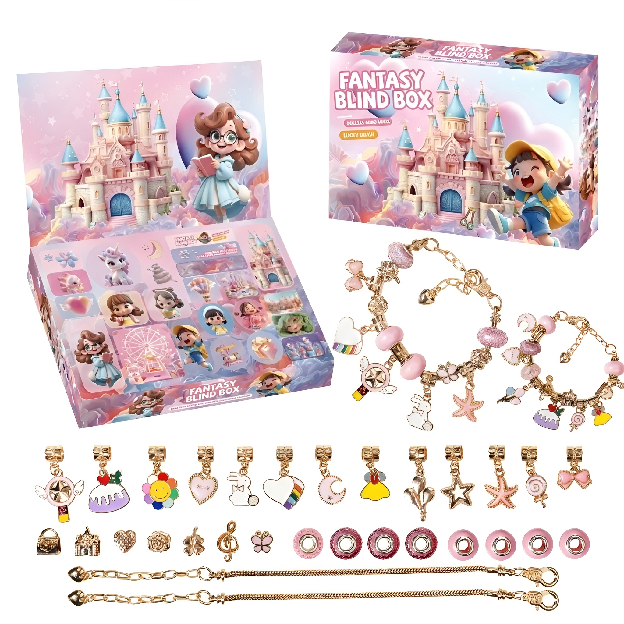 Holiday Craft Calendar With 24 Beads And Bracelet Surprises For Kids