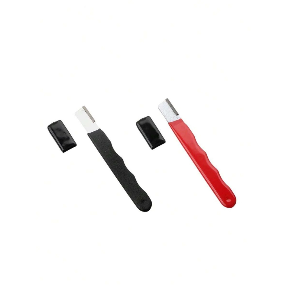 Set Of 2 Compact Portable Spring Knife And Scissor Sharpener Tool For Hunting Travel