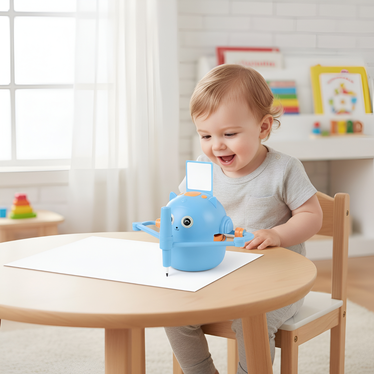 Interactive Educational Drawing Robot For Kids