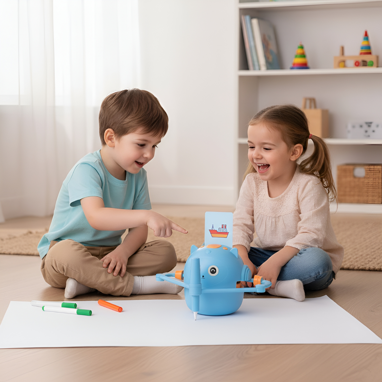 Interactive Educational Drawing Robot For Kids