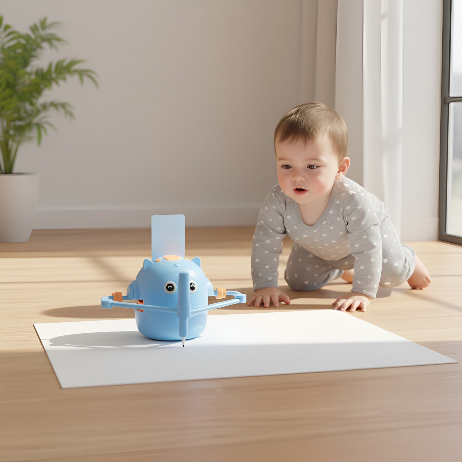 Interactive Educational Drawing Robot For Kids
