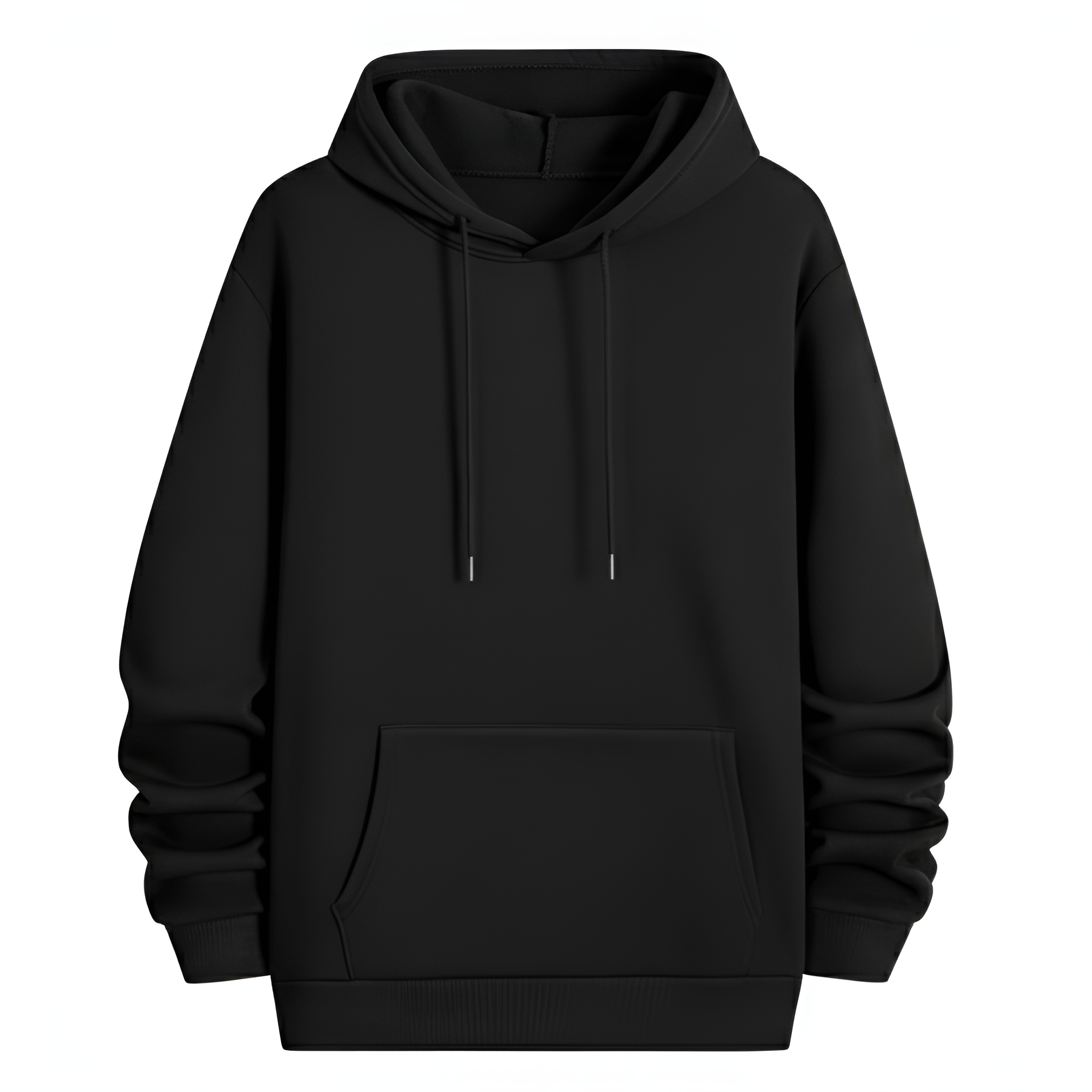 Long Sleeved Compass Star And Wings Printed Hoodie