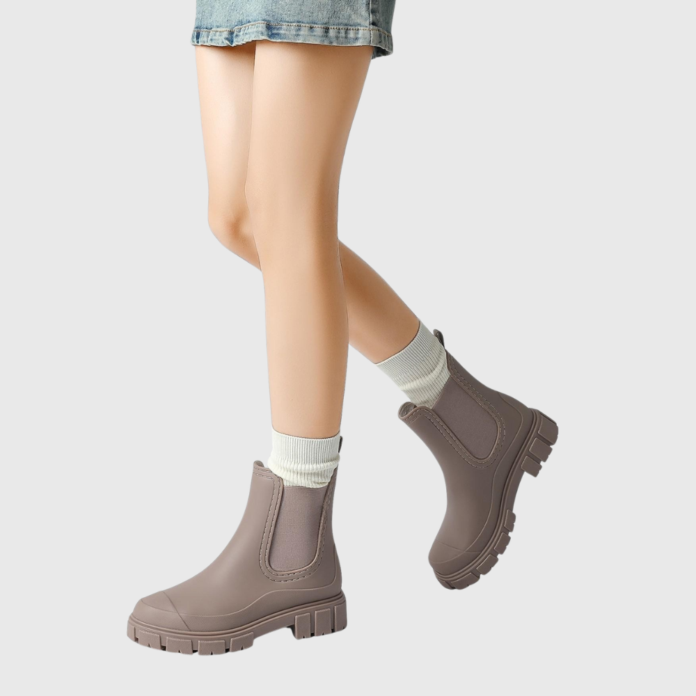 Waterproof Slip On Rain Boots For Women