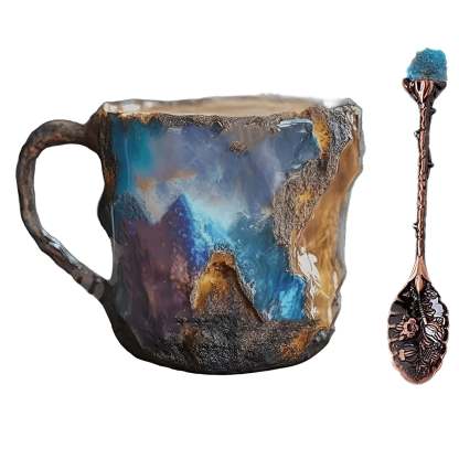 Mineral Crystal Crafted Coffee Mugs