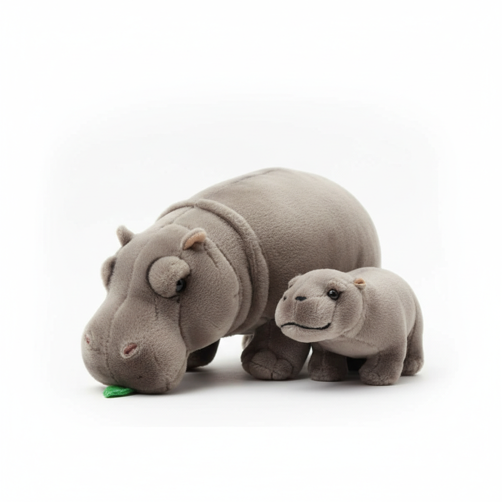 Moo Deng Baby Pygmy Hippopotamus Plush Toy