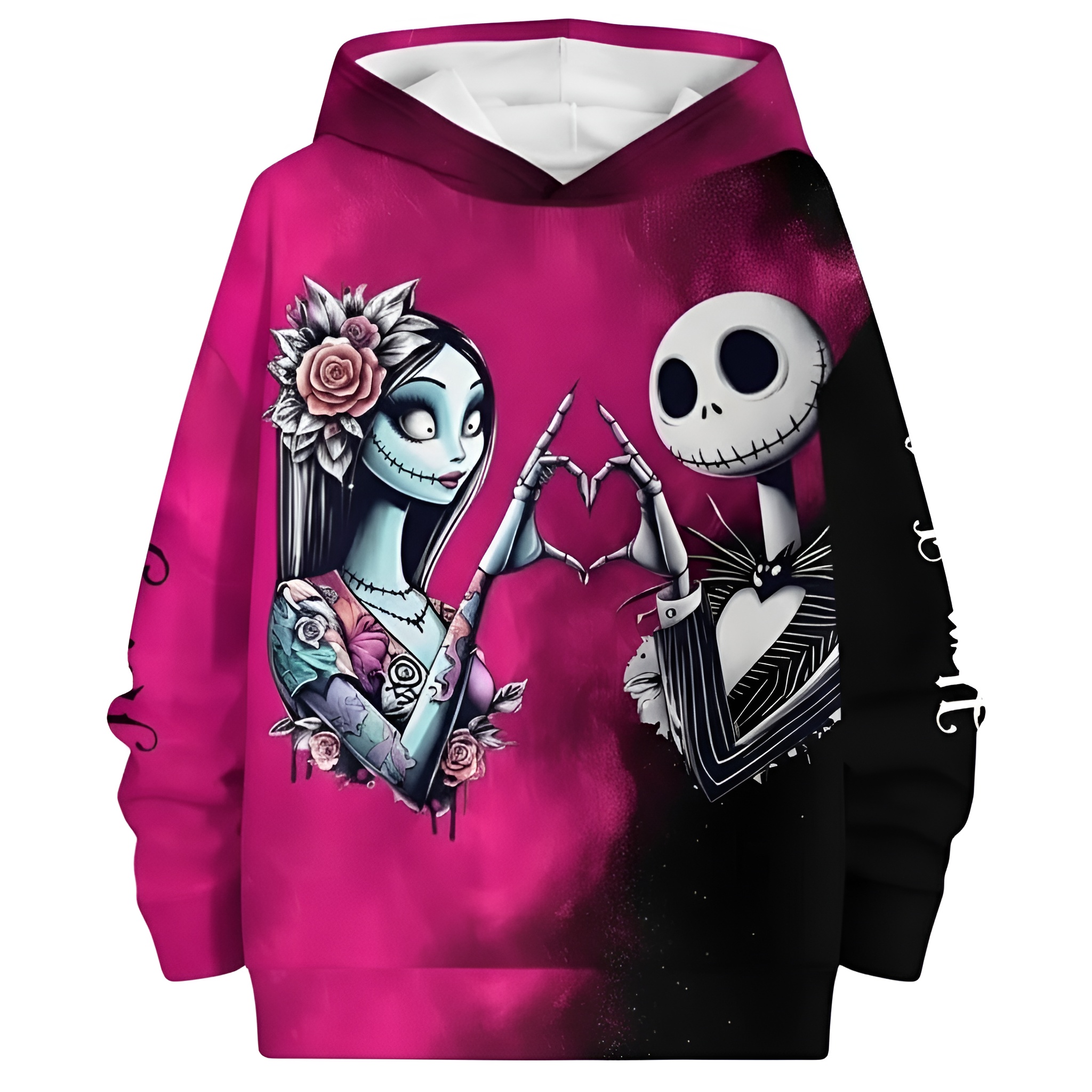 Nightmare Before Christmas Characters Print Hoodie